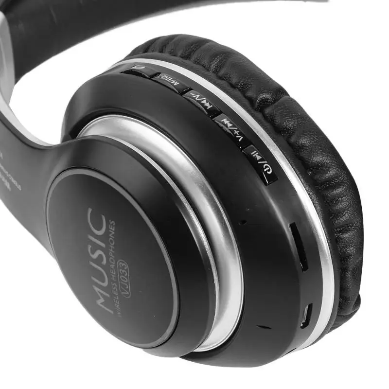 VJ033 беспроводные Bluetooth наушники Hi-Fi стерео наушники Handfree игровая Спортивная Музыкальная гарнитура поддержка sd-карты для ПК смартфона
