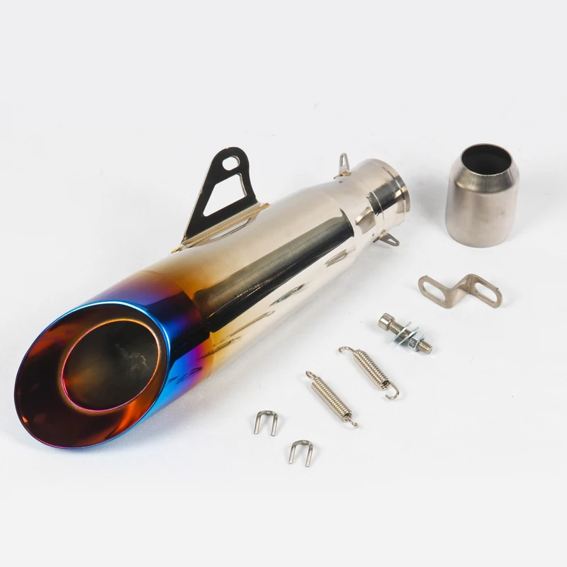 51mm Universal Exhaust Tips Muffler Tail Pipe for Motorcycle Scooter ATV Dirt Street Bike Stainless Steel - Image 6