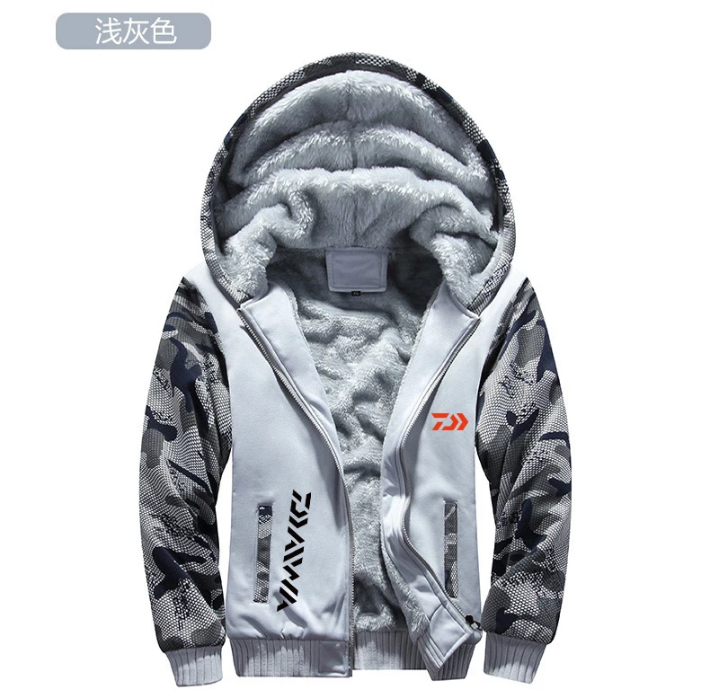 DAIWA флисовый комплект одежды для рыбалки, весна-осень, Спортивная камуфляжная походная рубашка и штаны для рыбалки, мужская куртка для рыбалки