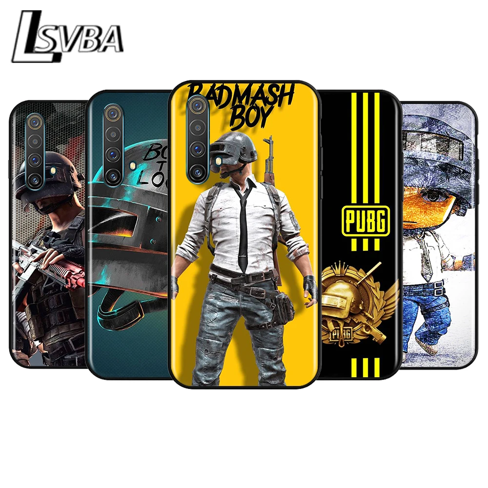 Популярная игра Pubg для OPPO Realme V15 X5 X3 X50 X7 X2 C17 C11 C3 C2 7 7i 6 6S 6i 5 3 2 Pro мягкий черный чехол
