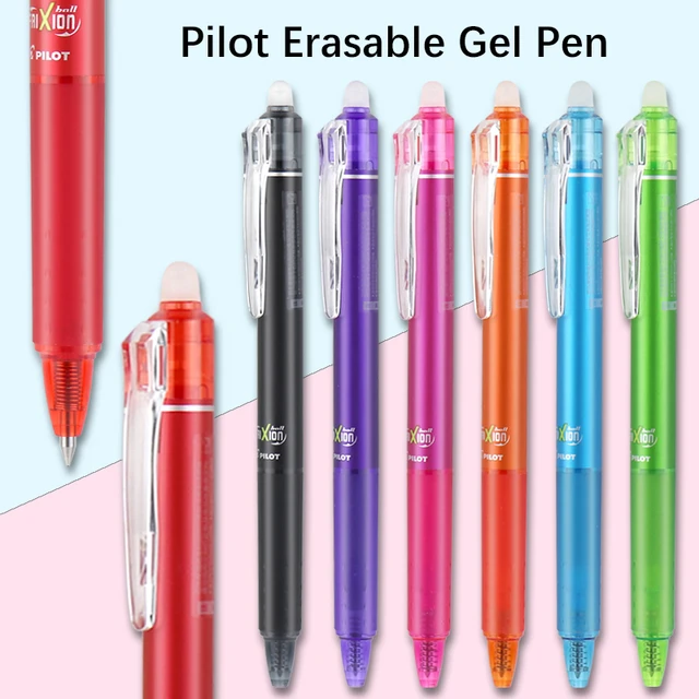 PILOT - 4 Frixion Point - Stylo Roller Rechargeable - Encre Gel Effaçable -  1 Bleu, 1 Noir, 1 Rouge, 1 Vert - Pointe fine