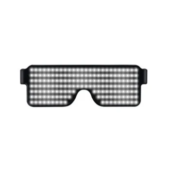 

Glow Eyewear Light Up Party Sunglasses Flashing Multi-Purpose Glasses Display Screen Led Nightclub