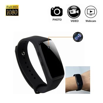 

Sport HD 1080P Smart Bracelet Camera Mini Camera Wristband14.2 Million Pixels Wearable Device Bracelet small Cam micro Camcorder