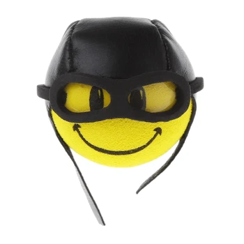 

Car Styling Yellow Funny Cartoon Doll Antenna Balls Plush EVA Foam Aerial M2ED