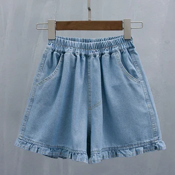 

Plus Size Jean Shorts Women Summer High Waist Casual Short Jeans New 2020 Korean Style Loose Thin Denim Shorts Feminino P592