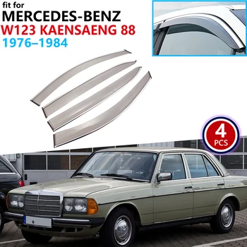 

for Mercedes-Benz W123 Kaensaeng 88 1976~1984 Window Visor Vent Awnings Rain Guard Deflector Car Accessories 1977 1978 1979 1980