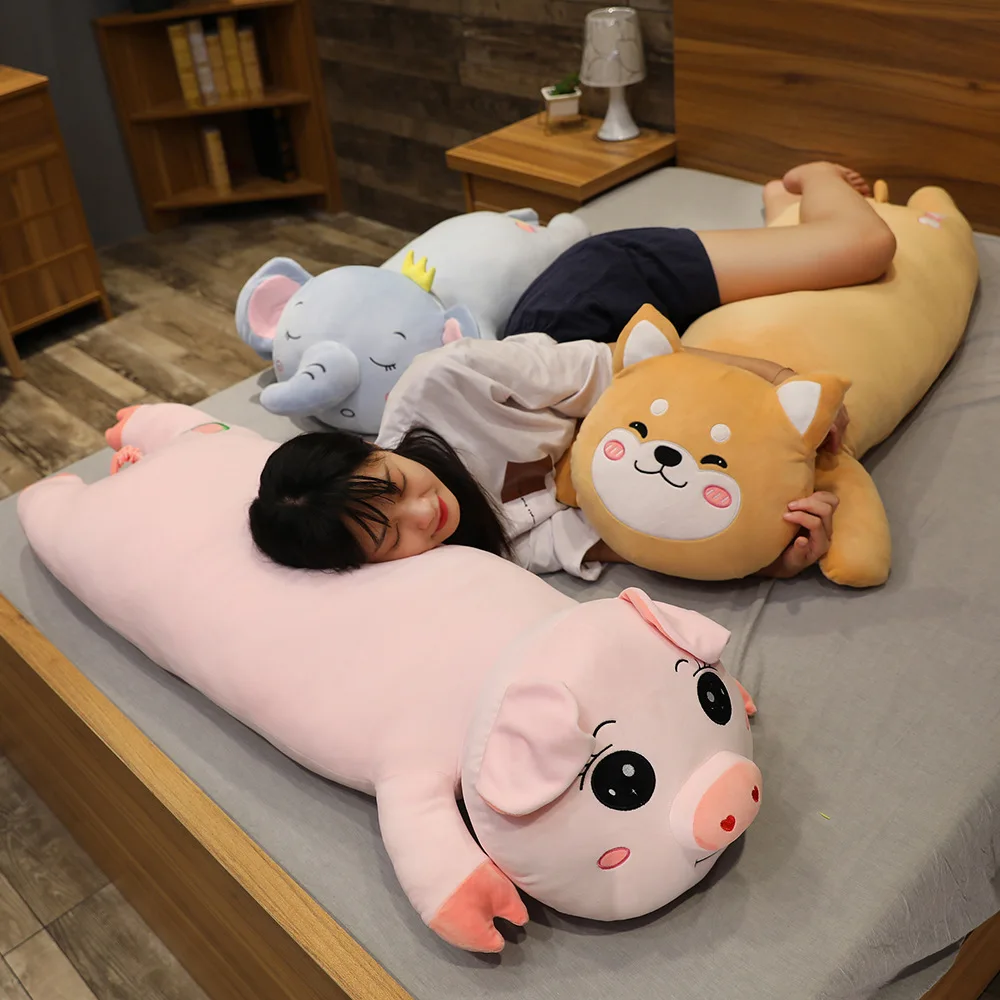 1 предмет, детская одежда на рост 80, 100/120 см Мультфильм Косплей Shiba «Лисья Секретная служба»(Inu собака, коала слон, плюшевая игрушка, прекрасная маленькая белая длинная Спящая кукла подушка Мягкие плюшевые игрушки для малышей