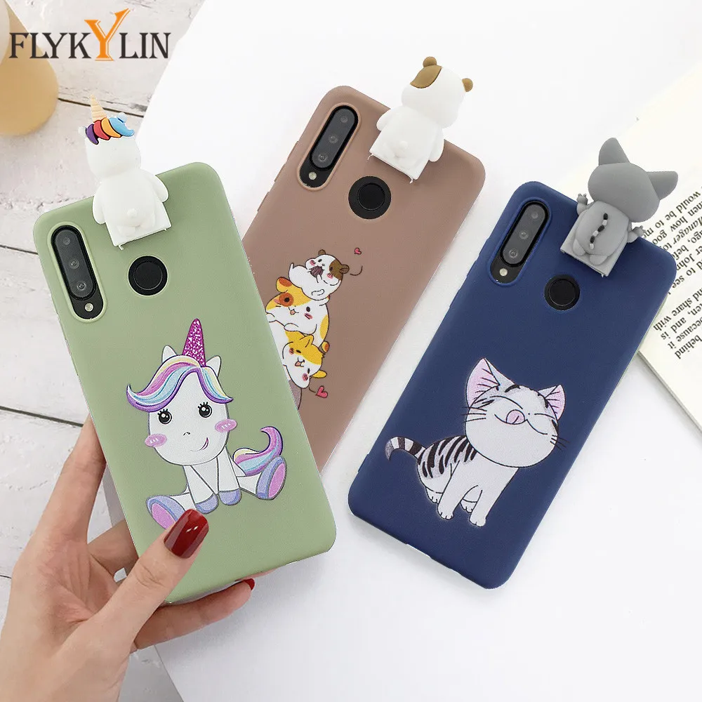 P30 P20 Lite Pro Чехол для телефона s Coque huawei P Smart Z 2019 P8 2017 Мягкий 3D DIY Единорог кукла