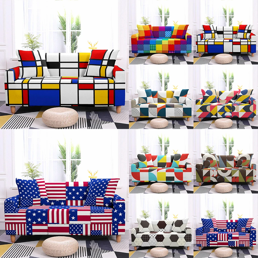 

Sofa Cover Stretch Elastic Couch Cover Geometric Sofa Cover Living Room Sofa Cover Armchair Cover Loveseat Slipcover Sofa Cover