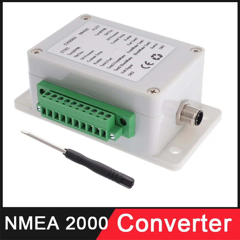NMEA Convertidor de caja 2000, convertidor de hasta 18 sensor de