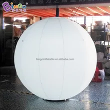 Изысканный 1,8 м надувной белый шар/персонализированный воздушный шар надувной светодиодный светильник с воздушным наполнением для украшения улицы