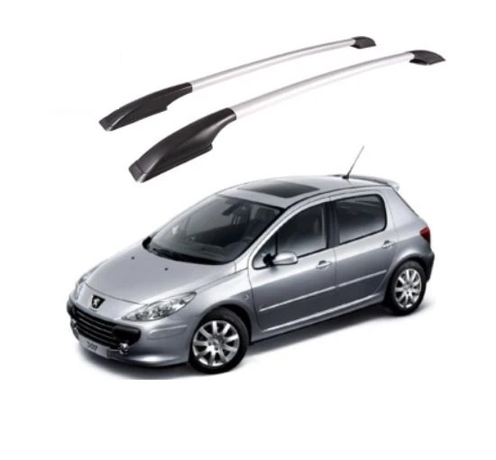 Portaequipajes de aleación de aluminio para coche, barra portaequipajes,  accesorios para Peugeot 307 hatchback - AliExpress