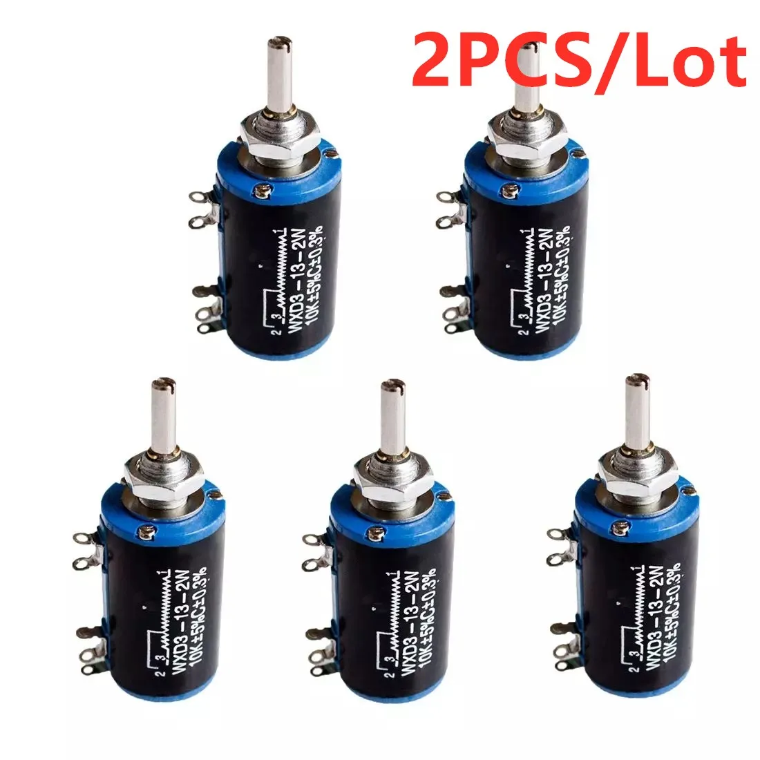 WXD3-13-2W 10K 100/220/470/680 Ом WXD3-13 2W многооборотный потенциометр 1K 2 K 4 7 5 6 8 47K 100K вращающийся