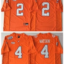 Мужские футболки для колледжа, сшитые, Размер S-3XL,, Clemson Orange#2 WATKINS#4 DeShaun WATSON bryant