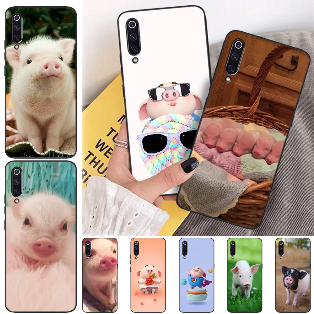 

Mini pet pig Small pig cute Coque Shell Phone Case For Xiaomi mi 6 6plus a2 8 8se a2lite 8lite 9 9se mix2