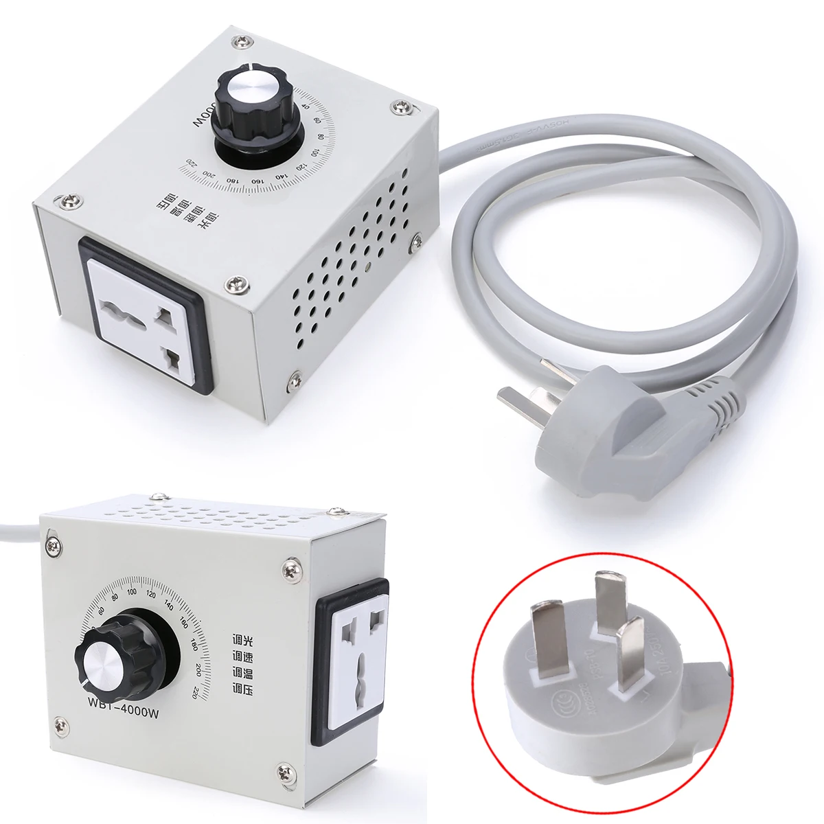 

4000W AC 220V Motor Speed Controller Variable Voltage Controller Control Switch For Fan Speed Motor Dimmer