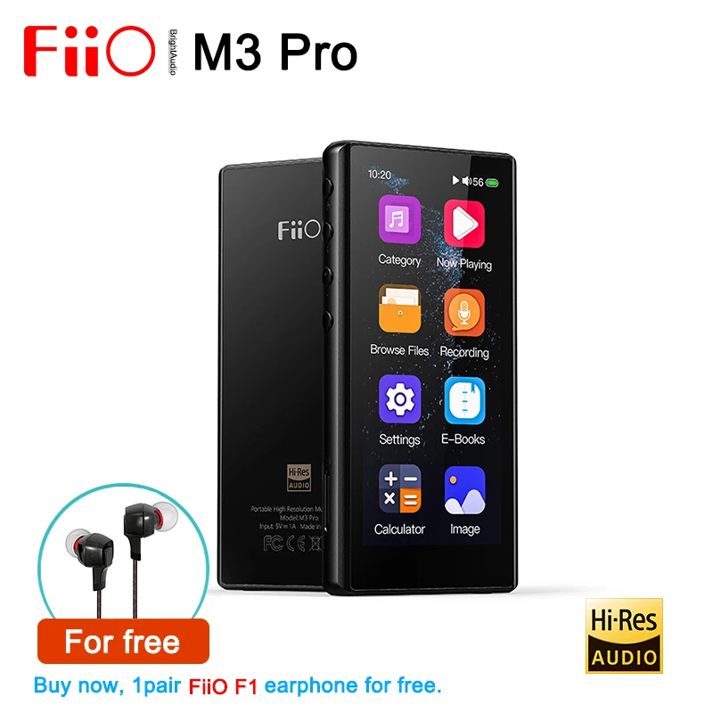 FiiO M3 Pro Full Touchscreen Lossless DSD HiFi Portable Music Player MP3 Support USB DAC HD Recording E-Book Built-in Calculator