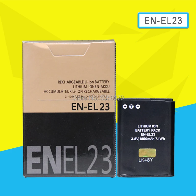 EN-EL23 EN EL23 батареи для Nikon Coolpix S810c P900 P900s P610 P600 Замена цифровой камеры ENEL23