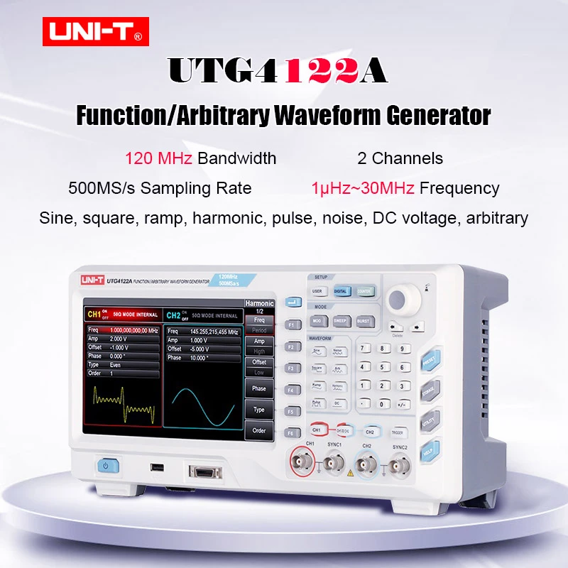 Function/Arbitrary Waveform Generator UTG4122A 2 Channels 120MHz