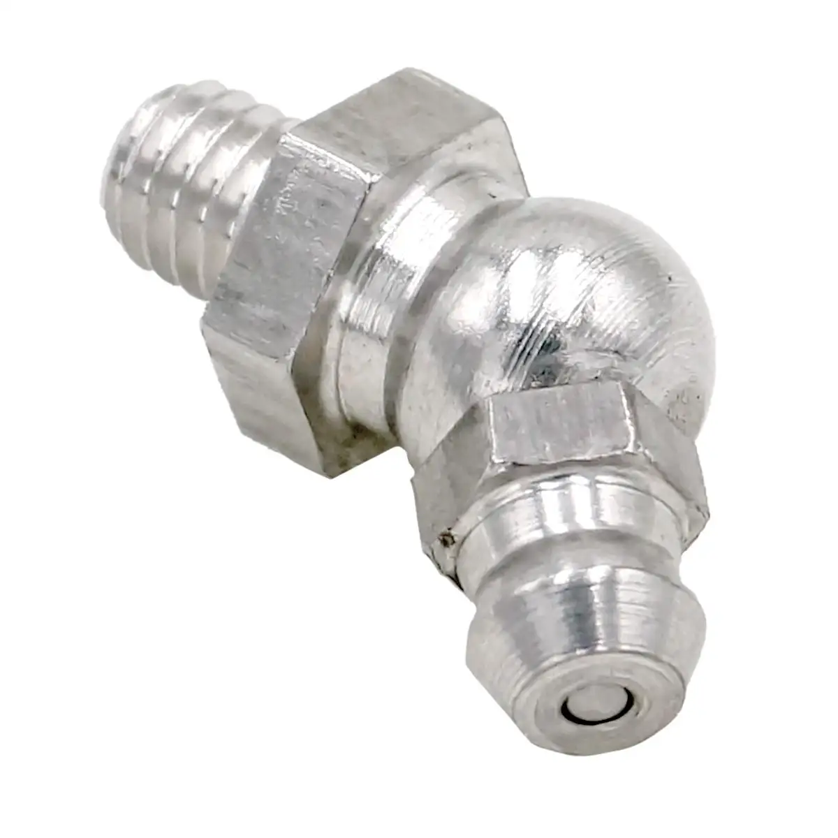M6 X 1mm Metric Male 45 Degree 304 Stainless Steel Grease Zerk Nipple