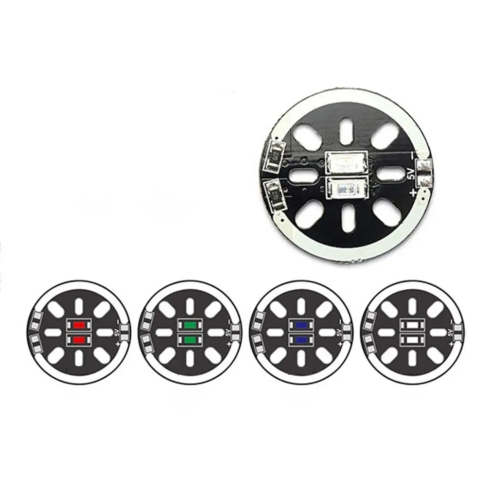 

LED X2/5V Motor Mount for 1806 2204 2206 Motor Multicoptersv Blue for RC Drone FPV Racing Low Power Super Bright import-board