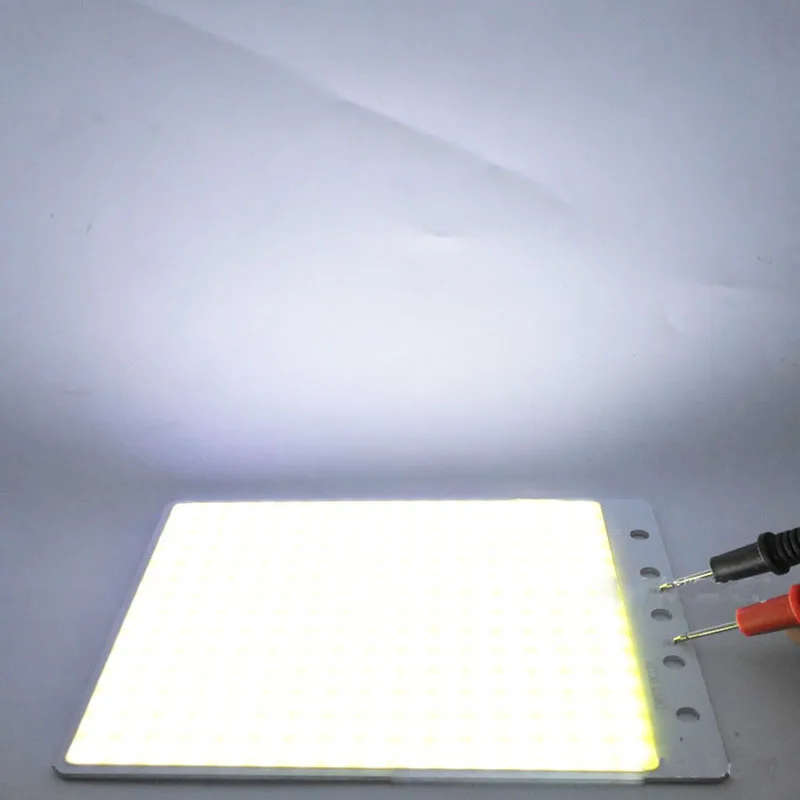 LED COB 플립 칩 50W 110x140mm 5000LM, 사각형 모양 LED COB 비즈 모듈 램프 DC 12V 투광 조명 소스 전구 DIY 작업 조명