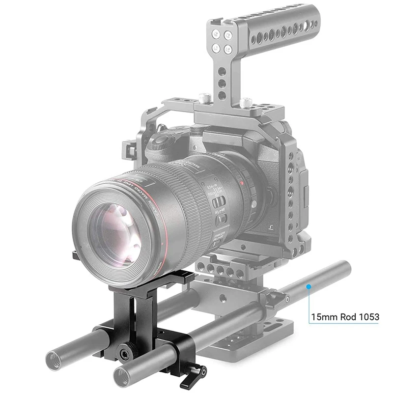 FFYY-15Mm Длинный Объектив Поддержка кронштейн регулируемая высота для Dslr камеры плеча Rig()-1087
