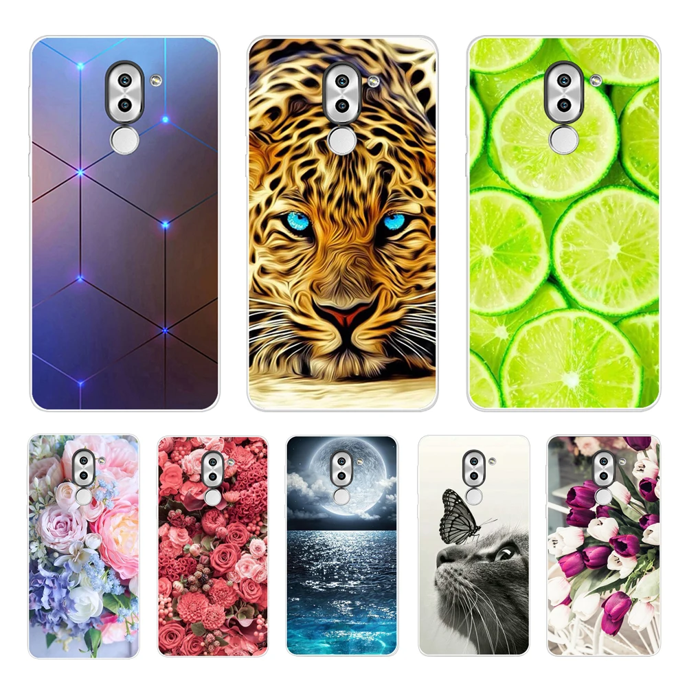 For Huawei Honor 6X Case Cover on 6 X Shockproof Silicone Phone Colorful Cute Bumper | Мобильные телефоны и аксессуары