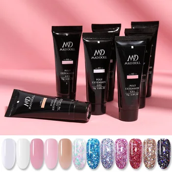 

MD MAD DOLL 15g Sparkling Extension Nail Gel Quick Building Extension Nail Gel Manicuring Nail UV Gel Nail Art
