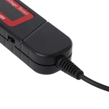 

1.65m Spring Line Car Digital LCD Electric Voltage Test Pen Probe Detector Tester With LED Light for Auto Car Testing Tool