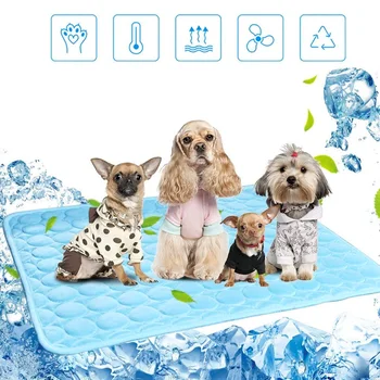 

XS-XL Dog Mat Cooling Summer Pad Mat For Dogs Cat Blanket Sofa Breathable Pet Dog Bed Summer Washable Sofa Cushion Mattress New