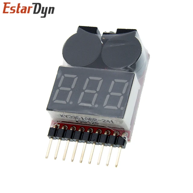 5 Allarmi Tensione Per Batterie Lipo 1-8s - Tester Con Buzzer | Low Voltage Alarm Per RC - Foto 7