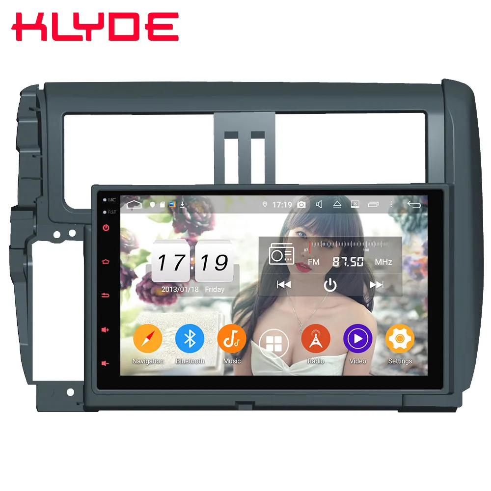 

Klyde 9" IPS 4G Android 9 Octa Core 4GB RAM 64GB ROM DSP BT Car DVD Multimedia Player Radio For Toyota Prado 150 LC150 2010-2013