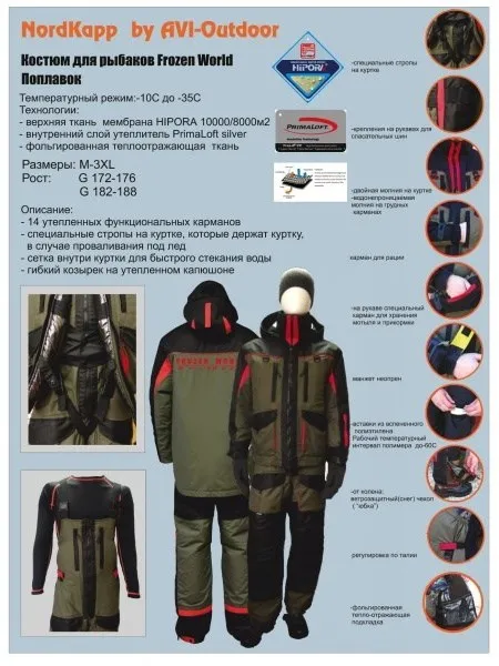 Float suit winter Nordkapp Frozen World