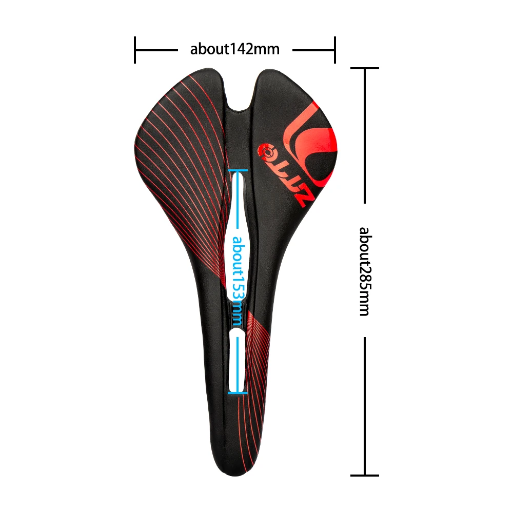 Siège de vélo,ket full black--selle de vélo ultralégère et respirante
