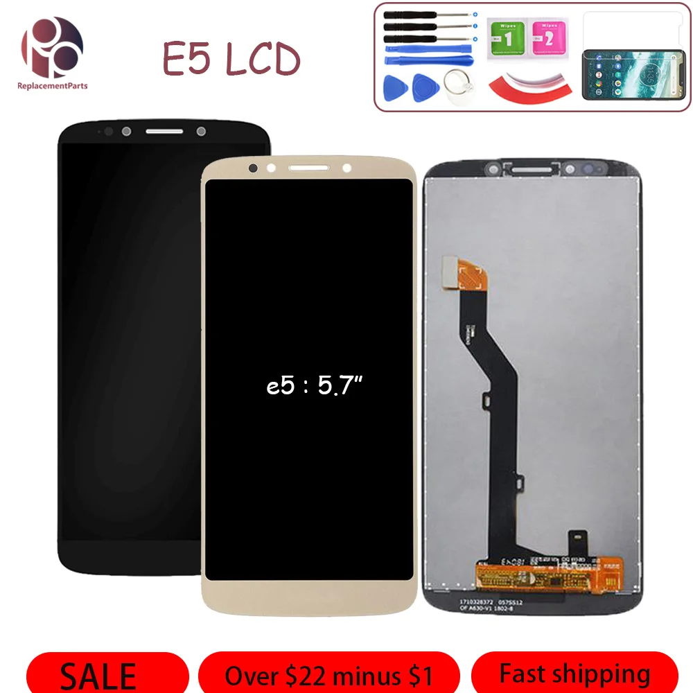 Для Motorola Moto E5 Plus XT1924/E5 XT1944/E5 Play XT1921 ЖК экран дигитайзер сборка запасные части +