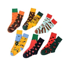 Оригинальные носки для мужчин и женщин, носки без пятки с персонажами из мультфильмов