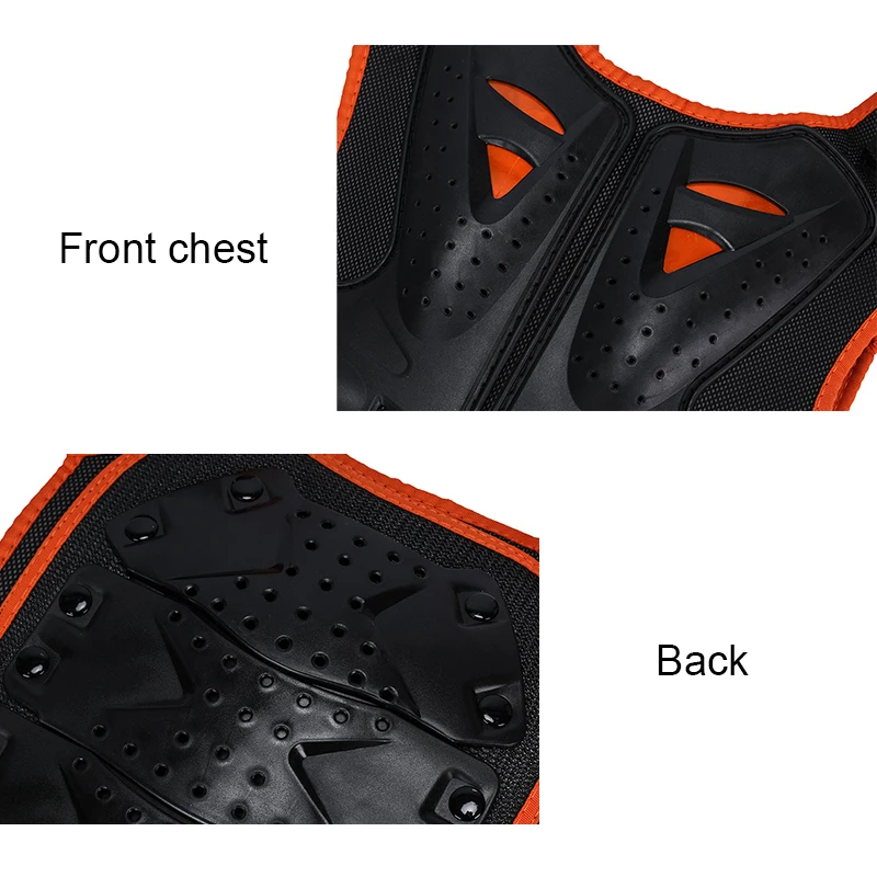 New Children's Armor Jacket Spine Chest Protection Equipment Motocross Motorcycle Skateboard Back Shield Sleeveless Jacket