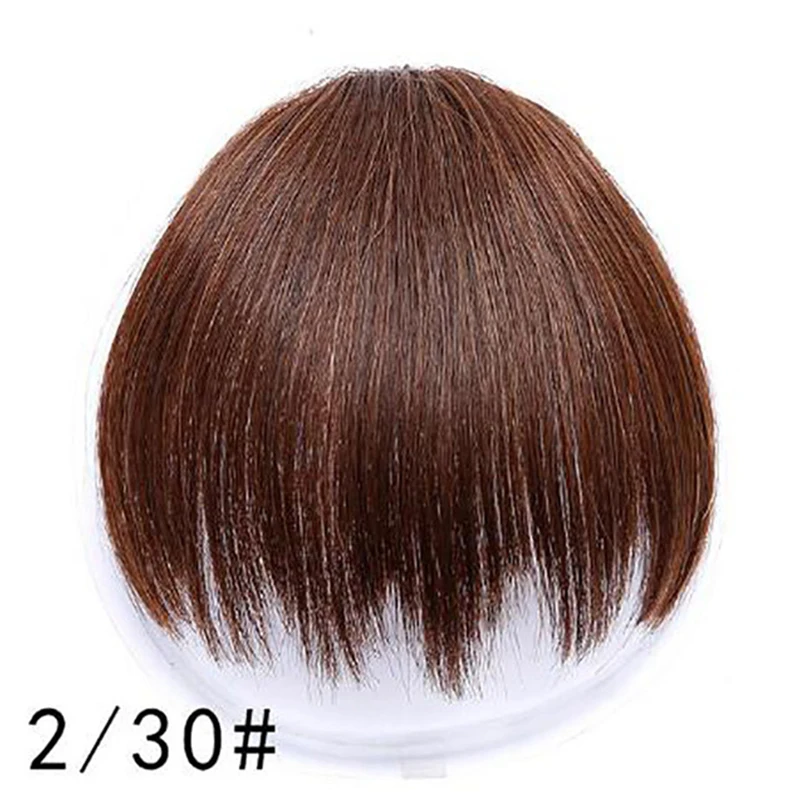 LUPU Synthetic Hair, Women's Bangs, Short Hair Clips, Natural Black, Solid Color