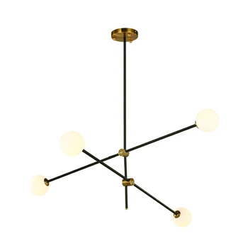 

Lamparas G9 LED Black Nordic Living Room Pendant Lights Modern Magic Bean Hanging Lamp Loft Retro Restaurant Molecular Hanglamp