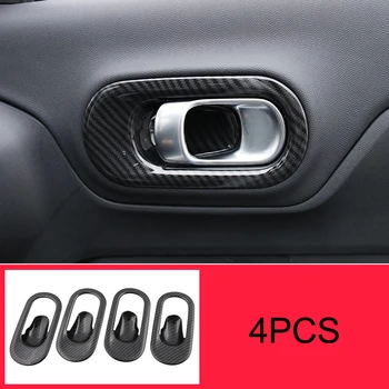 

For Citroen C5 Aircross 4PCS ABS Chrome Car Door Interior Handle Bowl Protector Cover Trim Moldings Car Styling