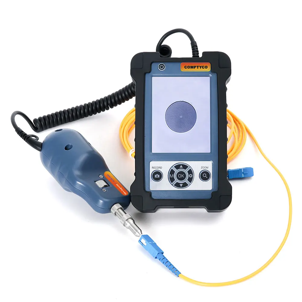 

COMPTYCO AUA-400 Fiber Optic Inspection Microscope Probe with 3.5 inch Display Screen Monitor