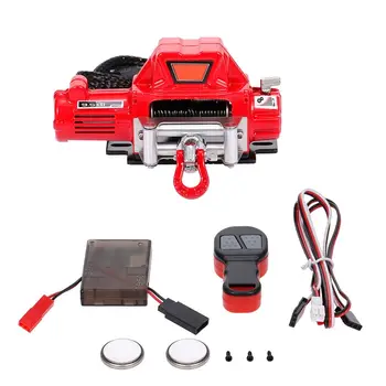 

Metal Automatic Winch Wireless Remote Controller System for 1:10 RC Crawler Car G6DD
