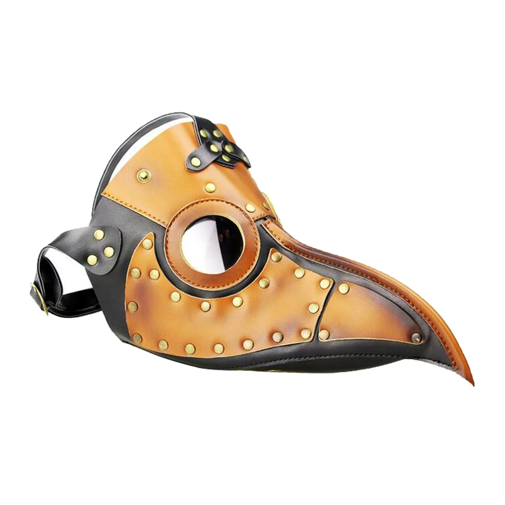 Halloween Horror Mask Leather Plague Doctor Cosplay Steampunk Bird Goth Mask Party Monster Costumes