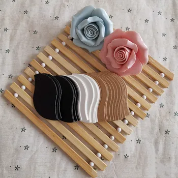 

Wedding Tabel Decoration100pcs Brown Kraft Paper Tags White Black DIY Soap Tag Blank Word Card Jewelry Decorating Label