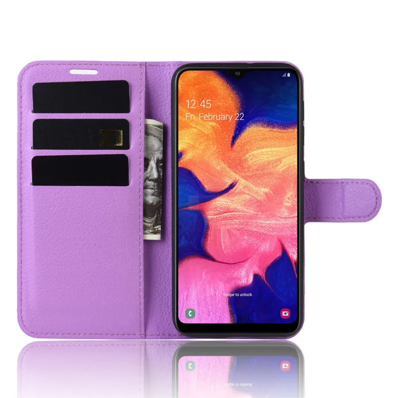 Кожаный чехол-бумажник с откидной крышкой для samsung A10E, чехол-книжка для телефона samsung Galaxy A10E, чехол для samsung A10e