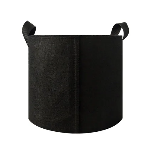 B-30x25 cm Растительное выращивание картофеля сумка садовая ручка Войлок из серой ткани комнатные растения растение гроубокс круглый горшок контейнер 1/3/5/7/10 галлонов - Цвет: B-30x25 cm