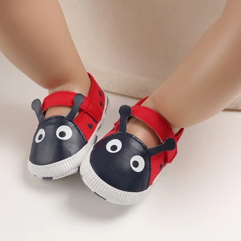 

Autumn Baby Boys Girls Cartoon Design First Walker Anti-Slip Sneakers Toddler Soft Soled PU Shoes Casaul 528