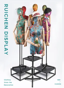 

Manikin shop display seamstress mannequin female Dress form Sewing Mannequin Tailor Durable metal base multicolour