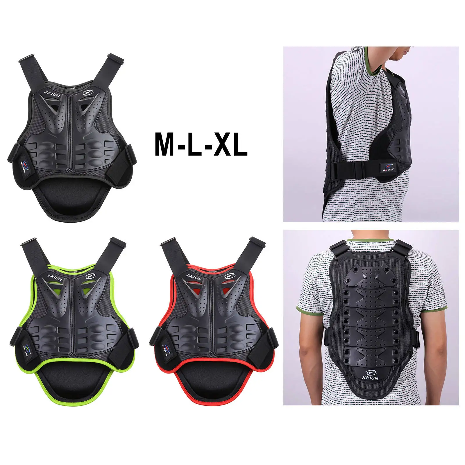 Motorcycle Protection Vest Spine Chest Protection Fit for Dirtbike Mens Motorbike Body Jacket